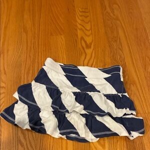 Old Navy Navy and White Striped Skirt